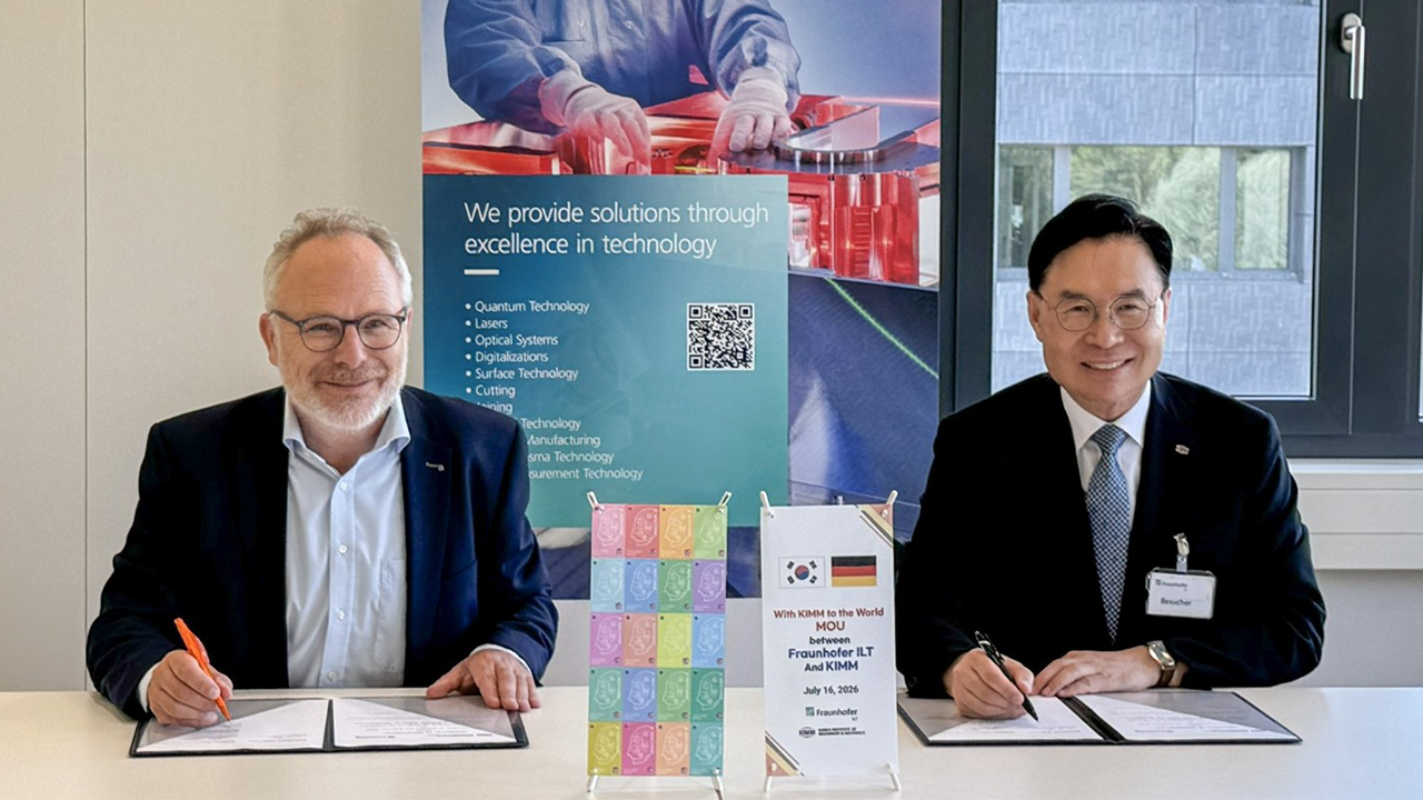 Fraunhofer ILT und KIMM erneuern strategische Partnerschaft in der Laser-Fertigungstechnologie